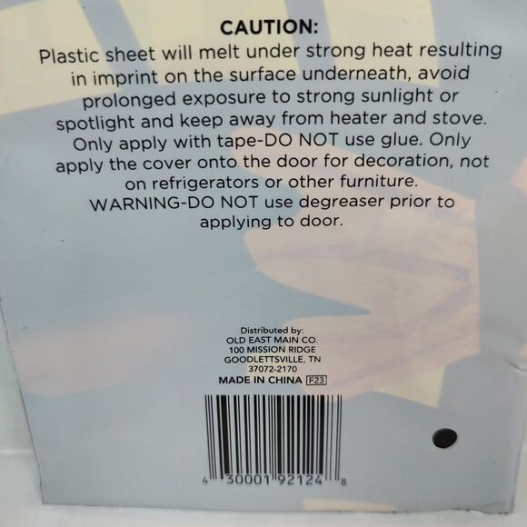 Happy Halloween Gnome Wizard Bats Black Cat Jac-o'-Lantern Door Cover 30" x 72" - Picture 6 of 6